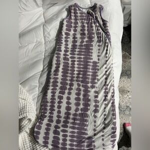White & Purple tye dye sleep sack